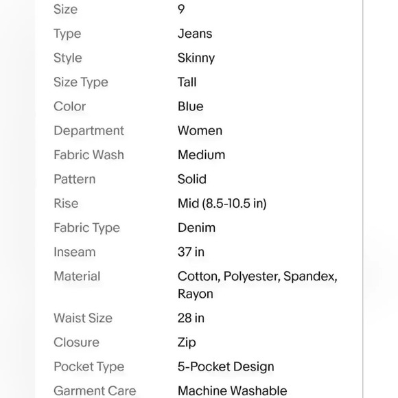 Alloy Apparel Siena High Waist Skinny Medium Wash Tall Denim Blue Jeans - Picture 10 of 10